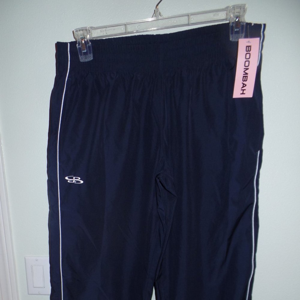 NWT Boombah Navy Sports Warm-Up Wind Pants XL